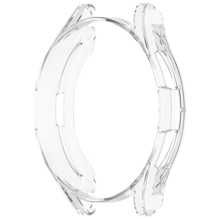 For Samsung Galaxy Watch6 Classic 43mm Electroplated TPU Half Pack Hollow Watch Protective Case(Transparent)