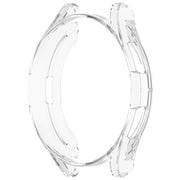 For Samsung Galaxy Watch6 Classic 43mm Electroplated TPU Half Pack Hollow Watch Protective Case(Transparent)