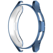 For Samsung Galaxy Watch6 Classic 43mm Electroplated TPU Half Pack Hollow Watch Protective Case(Blue)