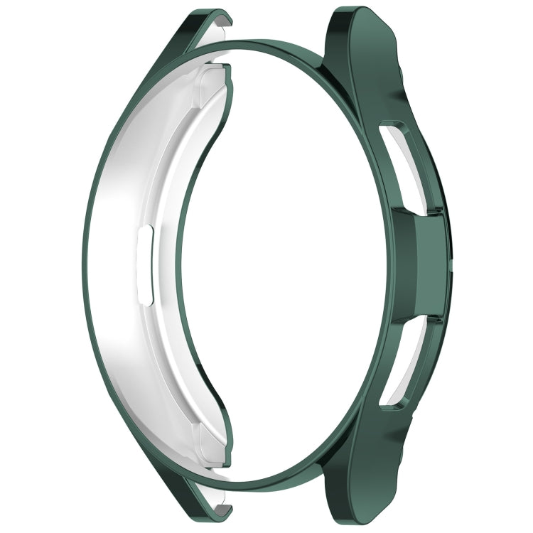 For Samsung Galaxy Watch6 Classic 43mm Electroplated TPU Half Pack Hollow Watch Protective Case(Green)