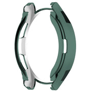 For Samsung Galaxy Watch6 Classic 43mm Electroplated TPU Half Pack Hollow Watch Protective Case(Green)