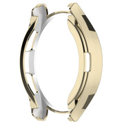 For Samsung Galaxy Watch6 Classic 43mm Electroplated TPU Half Pack Hollow Watch Protective Case(Gold)