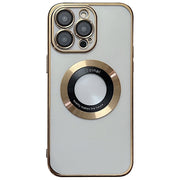 For iPhone 14 Pro Max Magsafe Electroplating TPU Phone Case(Gold)