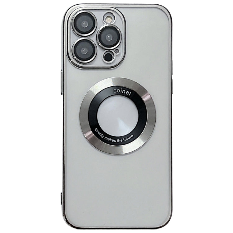 For iPhone 13 Pro Max Magsafe Electroplating TPU Phone Case(Silvery)