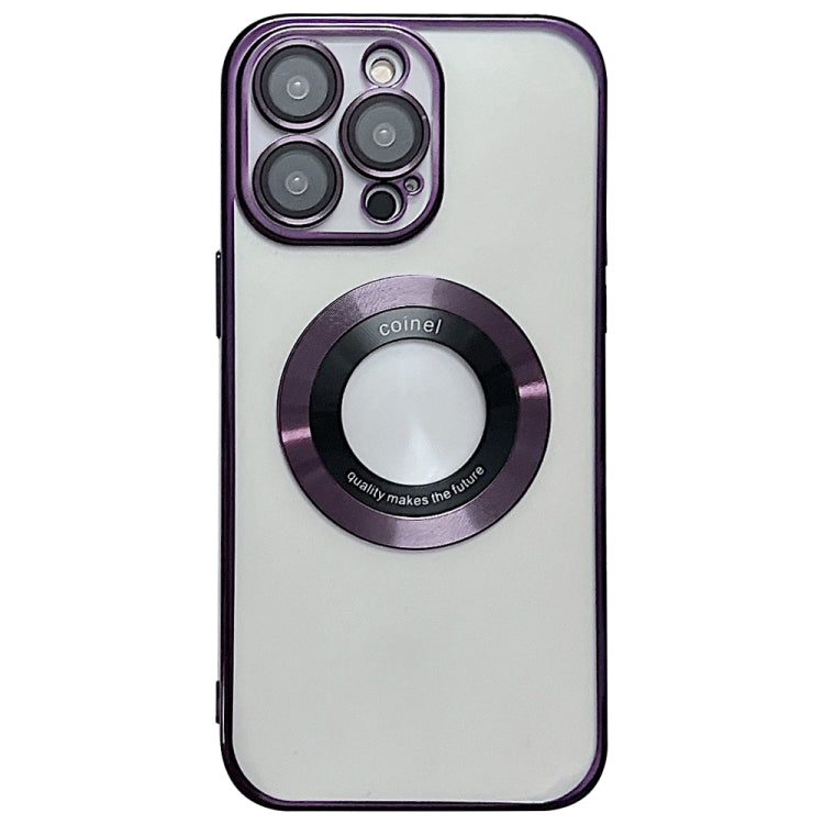 For iPhone 12 Pro Max Magsafe Electroplating TPU Phone Case(Purple)