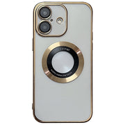 For iPhone 16 Electroplating Magsafe TPU Phone Case(Golden)