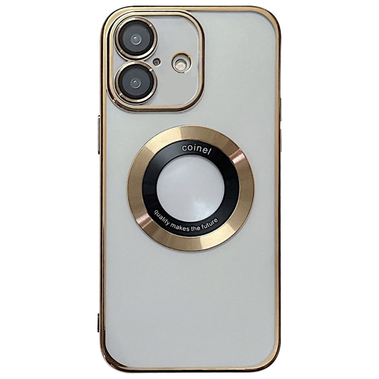 For iPhone 16 Plus Electroplating Magsafe TPU Phone Case(Golden)