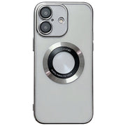 For iPhone 16 Plus Electroplating Magsafe TPU Phone Case(Silvery)