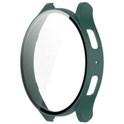 For Samsung Galaxy Watch6 40mm PC + Tempered Film Integrated Watch Protective Case(Green)
