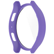 For Samsung Galaxy Watch6 44mm PC + Tempered Film Integrated Watch Protective Case(Purple)