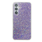 For Samsung Galaxy S24 5G Glitter Sequins Epoxy TPU Phone Case(Purple)