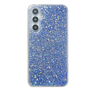 For Samsung Galaxy S24+ 5G Glitter Sequins Epoxy TPU Phone Case(Blue)