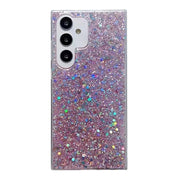 For Samsung Galaxy S25 Ultra 5G Glitter Sequins Epoxy TPU Phone Case(Pink)