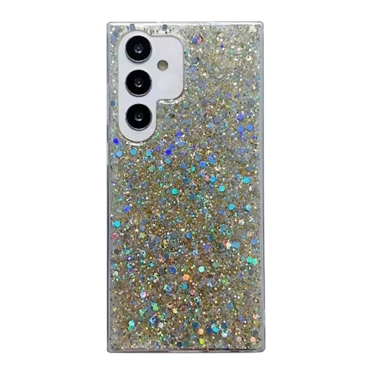 For Samsung Galaxy S25 Ultra 5G Glitter Sequins Epoxy TPU Phone Case(Gold)