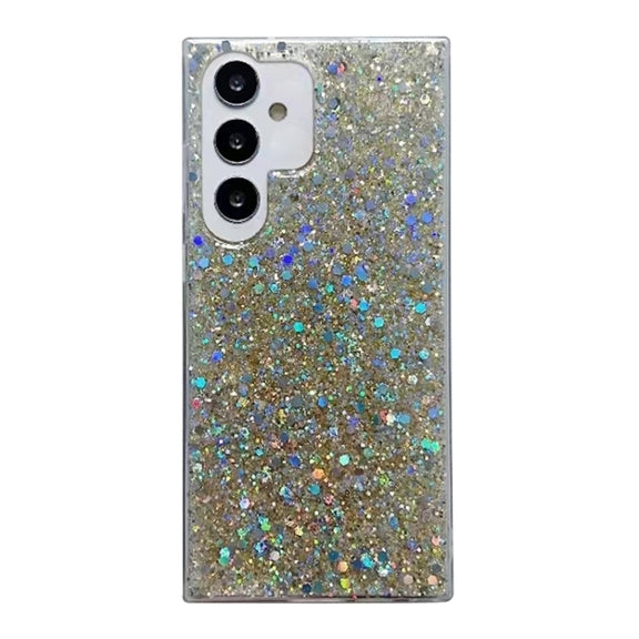 For Samsung Galaxy S25 Ultra 5G Glitter Sequins Epoxy TPU Phone Case(Gold)