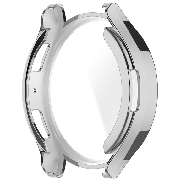 For Samsung Galaxy Watch6 40mm Full Coverage TPU Electroplated Watch Protective Case(Silver)