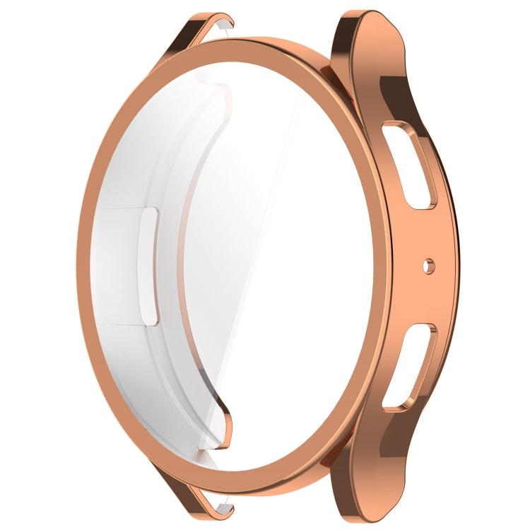 For Samsung Galaxy Watch6 40mm Full Coverage TPU Electroplated Watch Protective Case(Rose Gold)