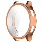 For Samsung Galaxy Watch6 40mm Full Coverage TPU Electroplated Watch Protective Case(Rose Gold)