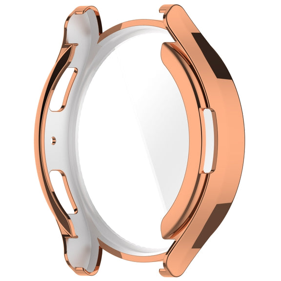 For Samsung Galaxy Watch6 40mm Full Coverage TPU Electroplated Watch Protective Case(Rose Gold)