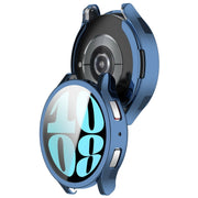 For Samsung Galaxy Watch6 40mm Full Coverage TPU Electroplated Watch Protective Case(Blue)