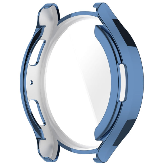 For Samsung Galaxy Watch6 40mm Full Coverage TPU Electroplated Watch Protective Case(Blue)