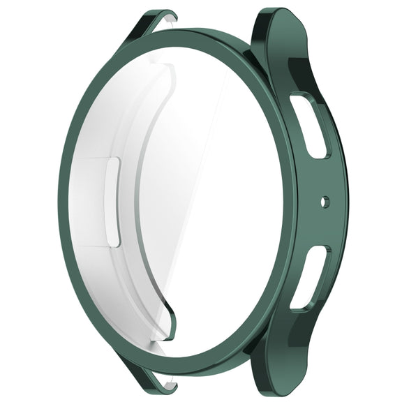 For Samsung Galaxy Watch6 40mm Full Coverage TPU Electroplated Watch Protective Case(Green)