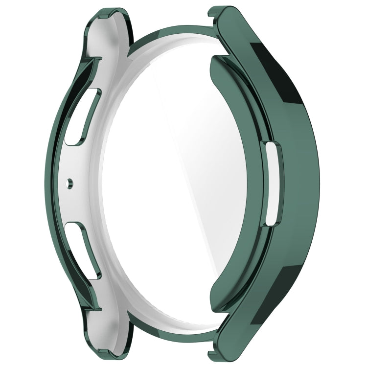 For Samsung Galaxy Watch6 40mm Full Coverage TPU Electroplated Watch Protective Case(Green)