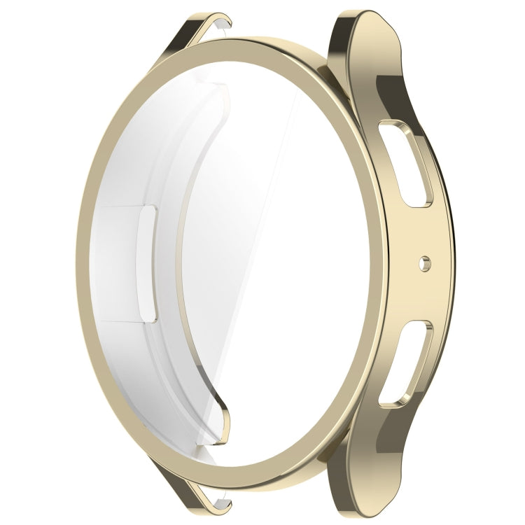 For Samsung Galaxy Watch6 40mm Full Coverage TPU Electroplated Watch Protective Case(Gold)