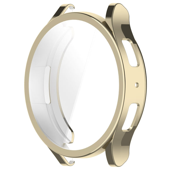 For Samsung Galaxy Watch6 40mm Full Coverage TPU Electroplated Watch Protective Case(Gold)