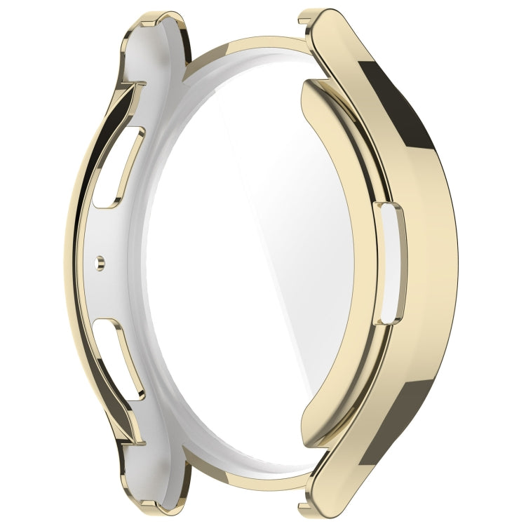 For Samsung Galaxy Watch6 40mm Full Coverage TPU Electroplated Watch Protective Case(Gold)