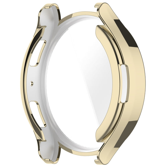 For Samsung Galaxy Watch6 40mm Full Coverage TPU Electroplated Watch Protective Case(Gold)
