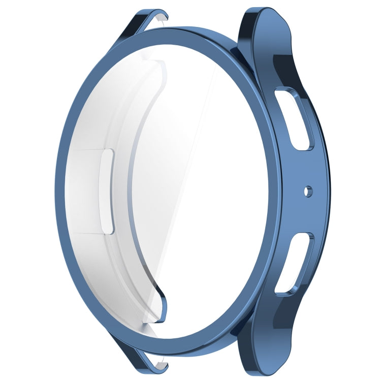 For Samsung Galaxy Watch6 44mm Full Coverage TPU Electroplated Watch Protective Case(Blue)