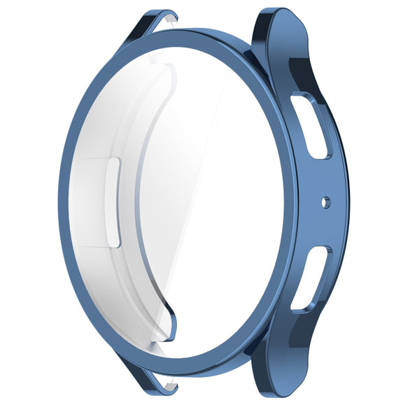 For Samsung Galaxy Watch6 44mm Full Coverage TPU Electroplated Watch Protective Case(Blue)