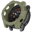 For Garmin Epix Pro / Epix Pro Gen 2 51mm / Fenix 7X / 7X Pro Armored TPU Half Wrapped Watch Protective Case(Green) - Watch Cases by PMC TechLife | Online Shopping South Africa | PMC TechLife | Buy Now Pay Later Mobicred