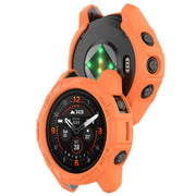 For Garmin Epix Pro 47mm / Fenix 7 / 7 Pro Armored TPU Half Wrapped Watch Protective Case(Orange)