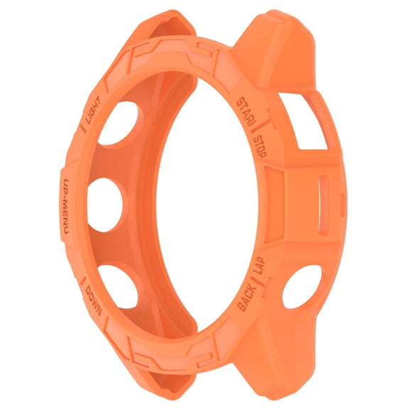 For Garmin Epix Pro 47mm / Fenix 7 / 7 Pro Armored TPU Half Wrapped Watch Protective Case(Orange)