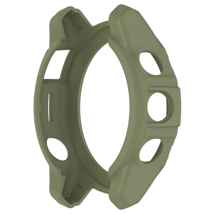 For Garmin Epix Pro / Epix Pro Gen 2 47mm / Fenix 7 / 7 Pro Armored TPU Half Wrapped Watch Protective Case(Green)