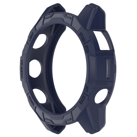 For Garmin Epix Pro / Epix Pro Gen 2 47mm / Fenix 7 / 7 Pro Armored TPU Half Wrapped Watch Protective Case(Blue)