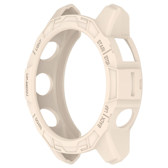 For Garmin Epix Pro 47mm / Fenix 7 / 7 Pro Armored TPU Half Wrapped Watch Protective Case(Starlight Color)
