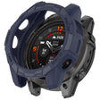 For Garmin Epix Pro 42mm / Fenix 7S / 7S Pro Armored TPU Half Wrapped Watch Protective Case(Blue) - Watch Cases by PMC TechLife | Online Shopping South Africa | PMC TechLife