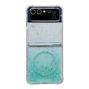 For Samsung Galaxy Z Flip4 Magsafe Glitter TPU Phone Case(Green)