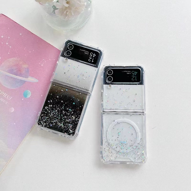 For Samsung Galaxy Z Flip4 Magsafe Glitter TPU Phone Case(Green)