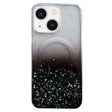 For iPhone 14 MagSafe Glitter Hybrid Clear TPU Phone Case(Black) - iPhone 14 Cases by PMC TechLife | Online Shopping South Africa | PMC TechLife