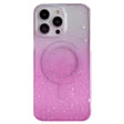 For iPhone 13 Pro MagSafe Glitter Hybrid Clear TPU Phone Case(Pink) - iPhone 13 Pro Cases by PMC TechLife | Online Shopping South Africa | PMC TechLife