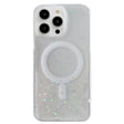 For iPhone 12 Pro Max MagSafe Glitter Hybrid Clear TPU Phone Case(White) - iPhone 12 Pro Max Cases by PMC TechLife | Online Shopping South Africa | PMC TechLife