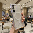 For Samsung Galaxy S23 5G Magsafe Glitter TPU Phone Protective Case(White) - Galaxy S23 5G Cases by PMC TechLife | Online Shopping South Africa | PMC TechLife