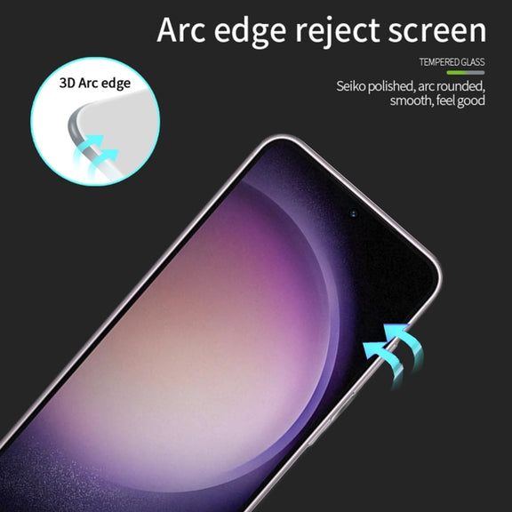 For Samsung Galaxy S24 5G PINWUYO 9H 3D Full Screen Explosion-proof Tempered Glass Film(Black)