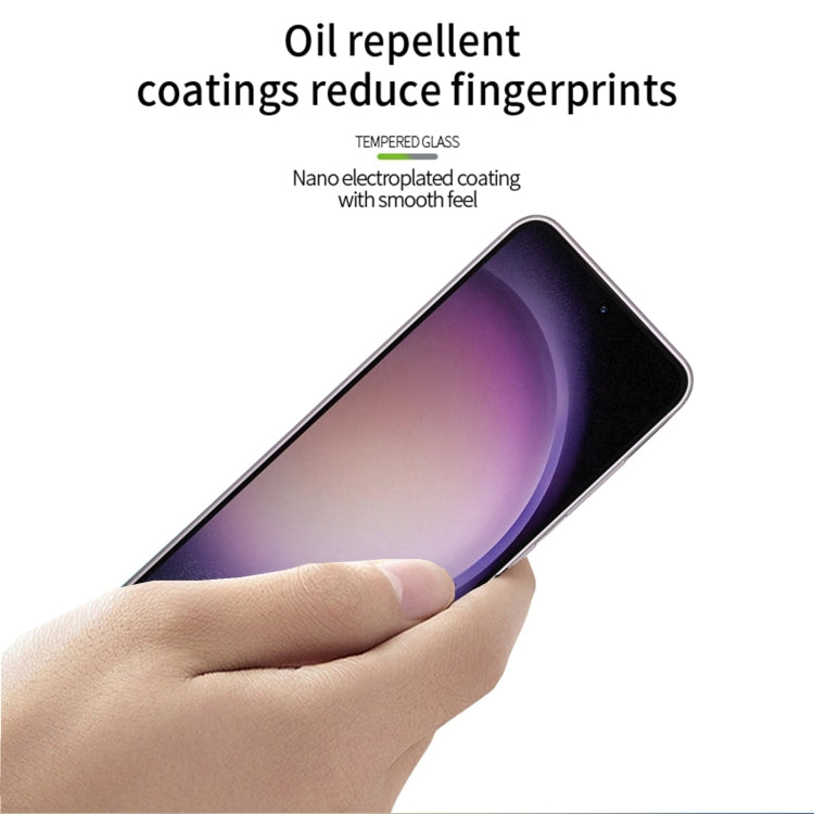 For Samsung Galaxy S24 5G PINWUYO 9H 3D Full Screen Explosion-proof Tempered Glass Film(Black)