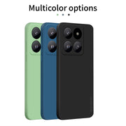 For Xiaomi 14 Pro PINWUYO Sense Series Liquid Silicone TPU Phone Case(Black)