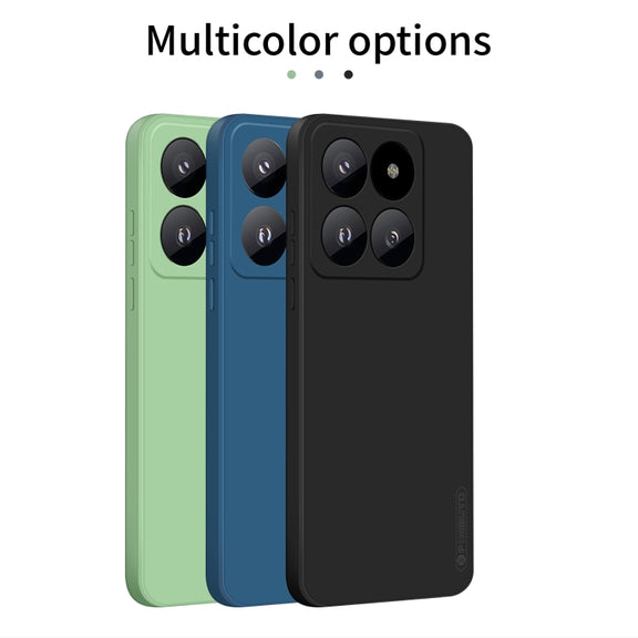 For Xiaomi 14 Pro PINWUYO Sense Series Liquid Silicone TPU Phone Case(Blue)